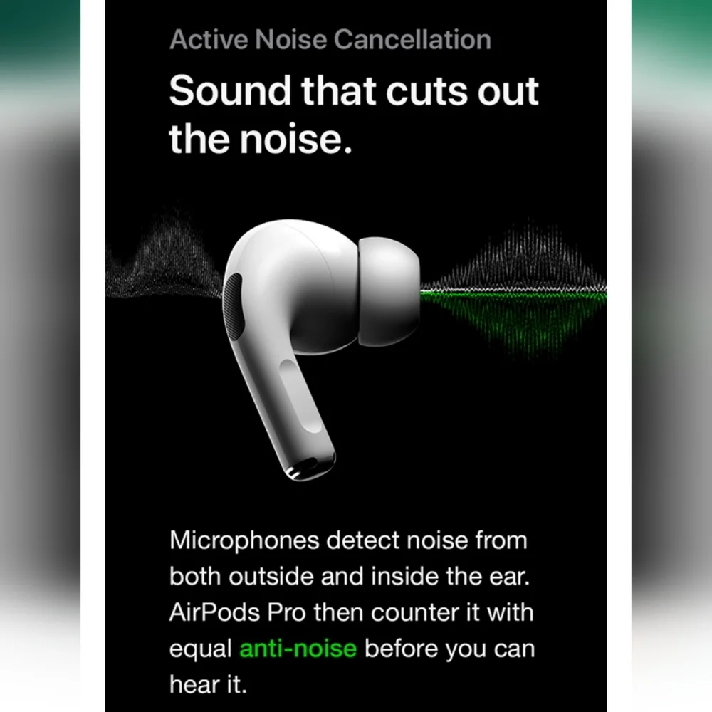 Apple Airpods Pro NWOB White New Noise Cancelling Earbuds Bluetooth